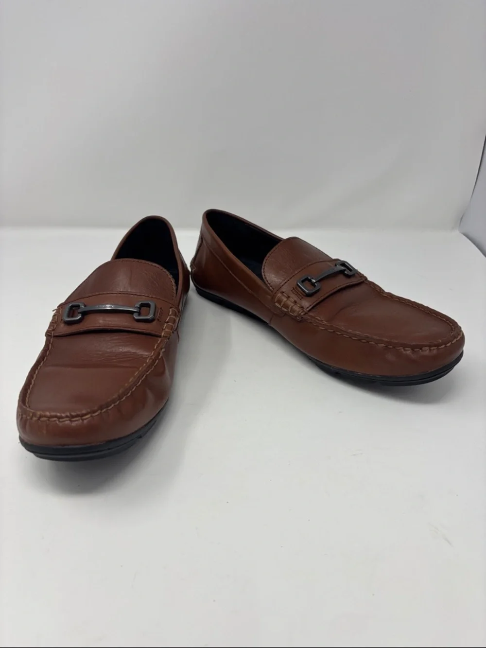 Coach |‎ 12D 12 D Men's Brown Leather Bit Loafers